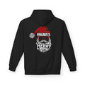 Christmas Skull Santa Hoodie — 'Merry Christmas' Typography Holiday Sweatshirt