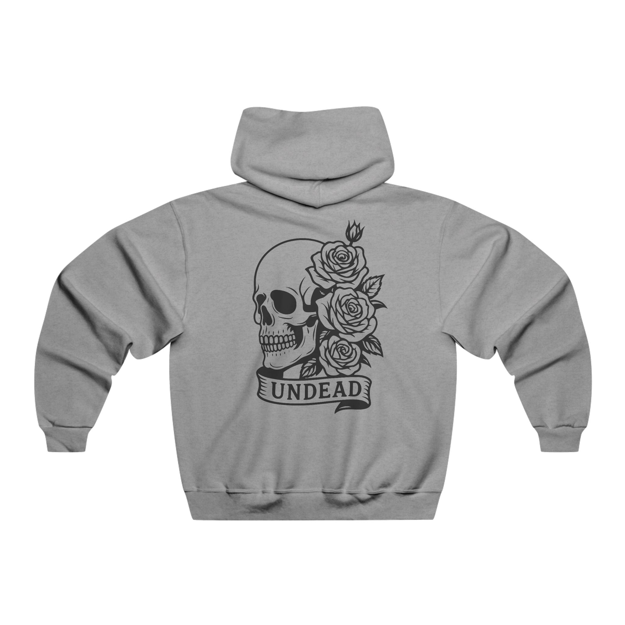 Manfinity Dauomo Hoodie With Slogan And Skull Print Pattern, Fall/Winter