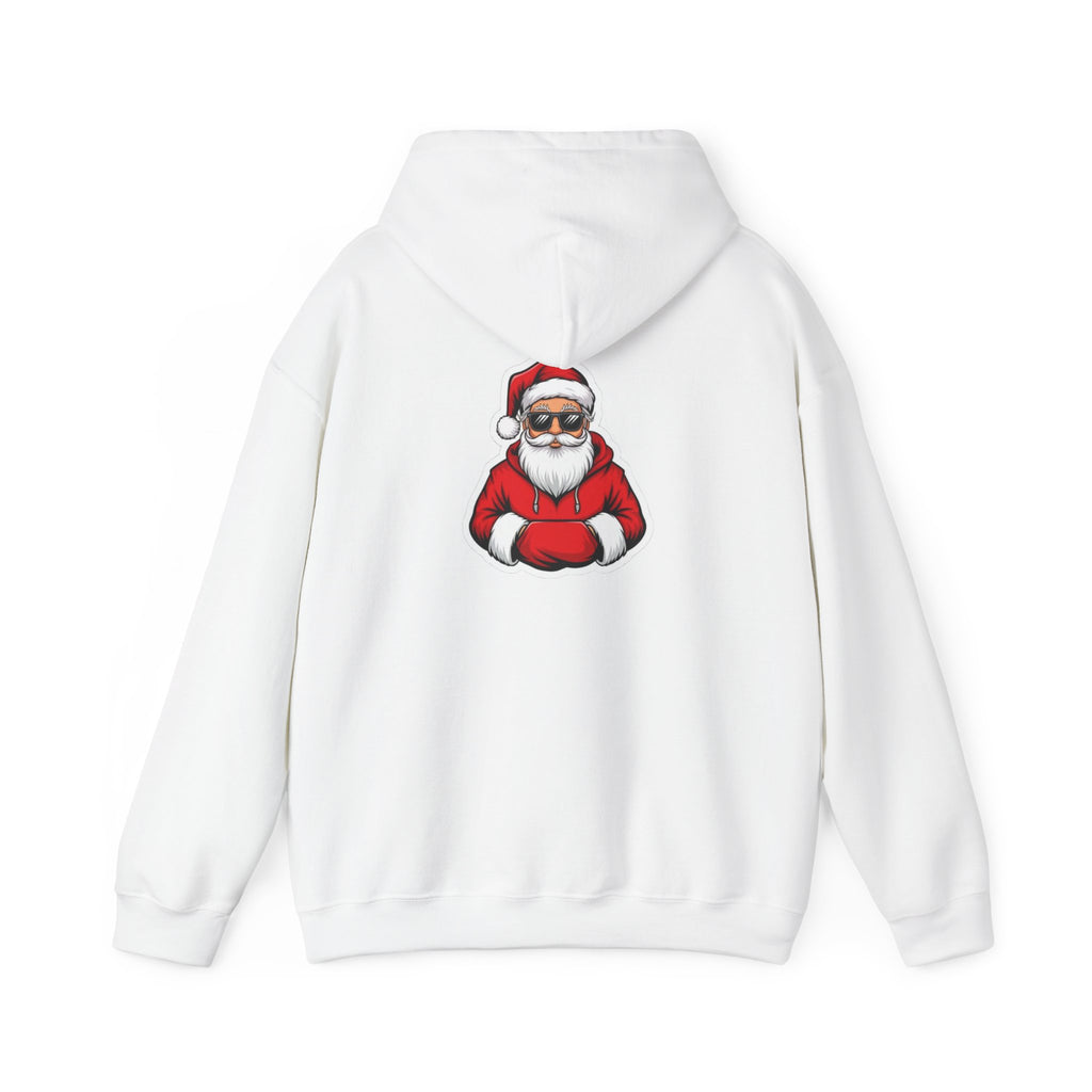 Christmas Santa Hoodie — Cool Santa with Sunglasses "Merry Christmas" Holiday Pullover